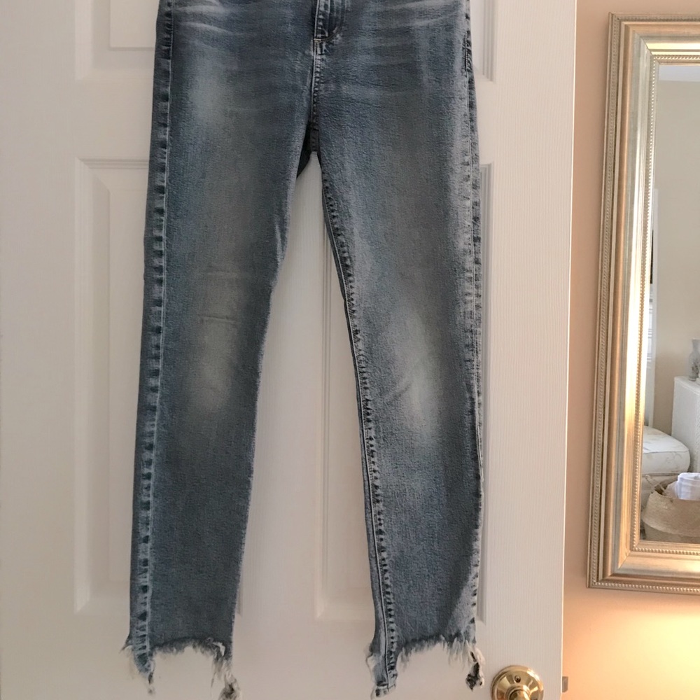 Lucky Brand Skinny Jeans with Distressed Ankle